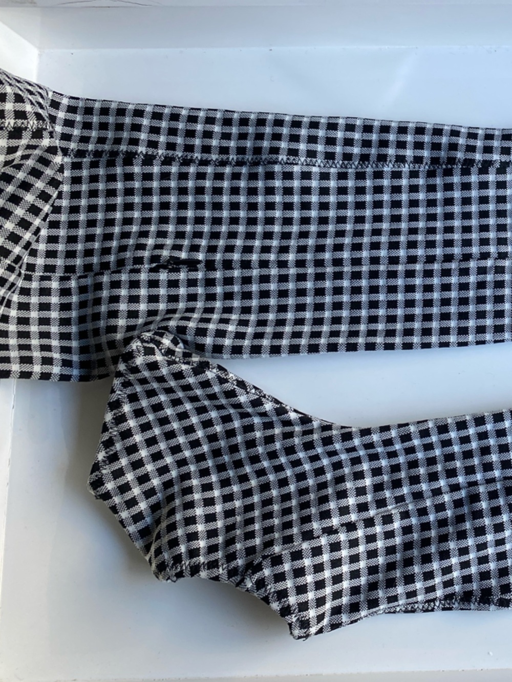 Black & White Grid Gingham Leggings